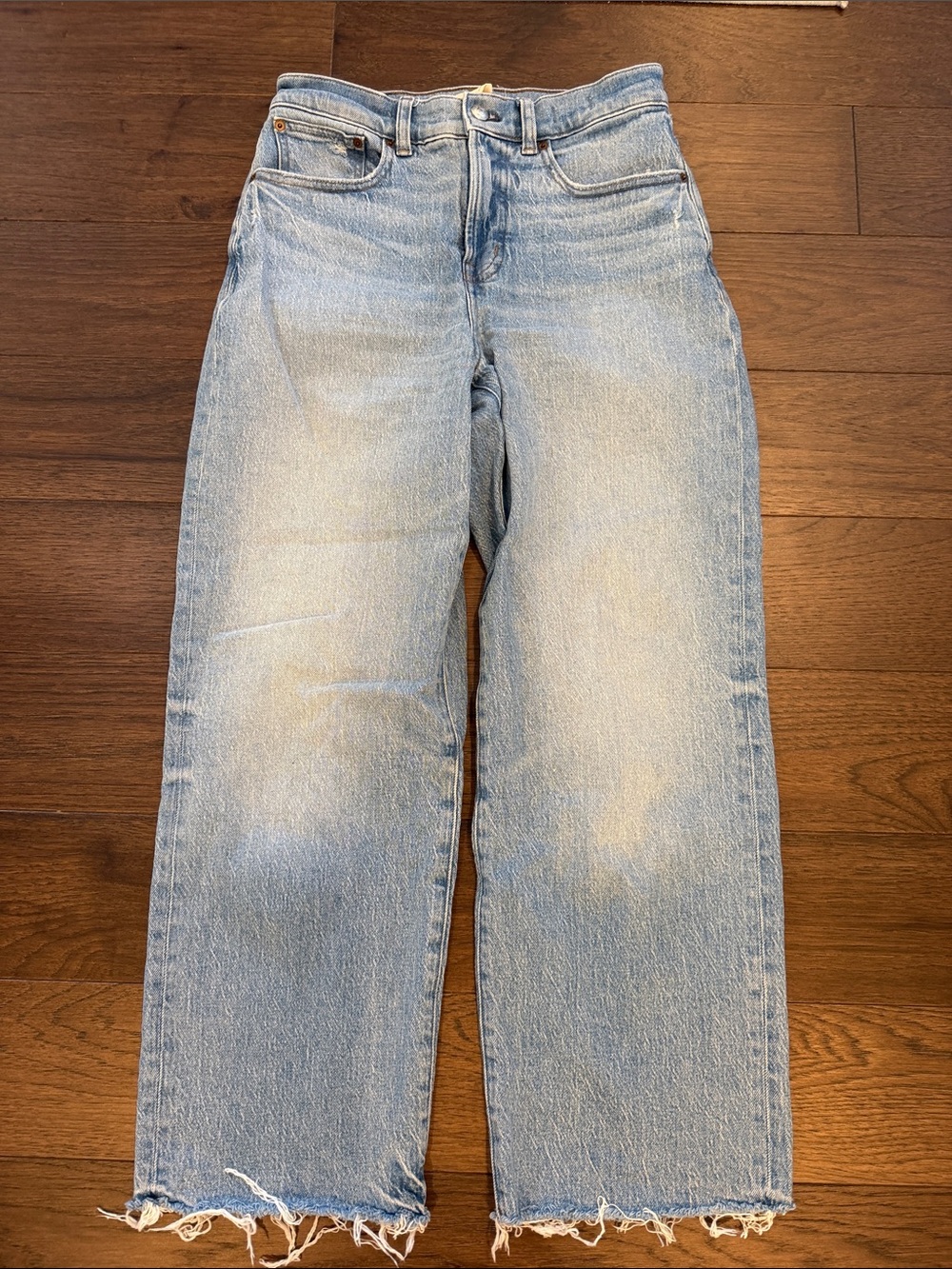 Madewell Perfect Vintage Wide Leg Crop Jeans Ward Wash Size 25 - P30